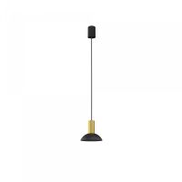Lampa wisząca Hermanos GU10 czarno/mosiężna 8194