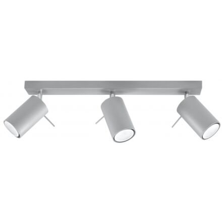 Efektowna lampa sufitowa listwa Ring 3 Szary  SL. 0451 SOLLUX LIGHTING nowoczesny