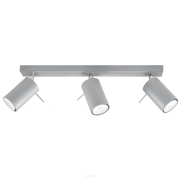 Efektowna lampa sufitowa listwa Ring 3 Szary  SL. 0451 SOLLUX LIGHTING nowoczesny