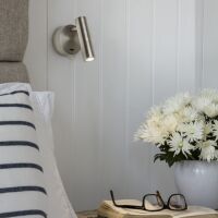 Lampa ścienna kinkiet Enna Surface - Astro 7357 do czytania aluminium w kolorze matowego niklu LED tuba okrągła podstawa 1058013