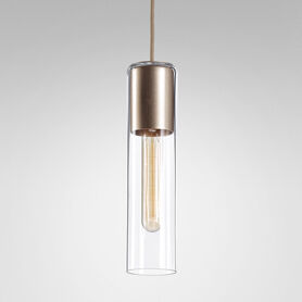 Lampa wisząca MODERN GLASS Tube TP E27 Aquaform  klosz ze szkła różne kolory wykończenia metalu