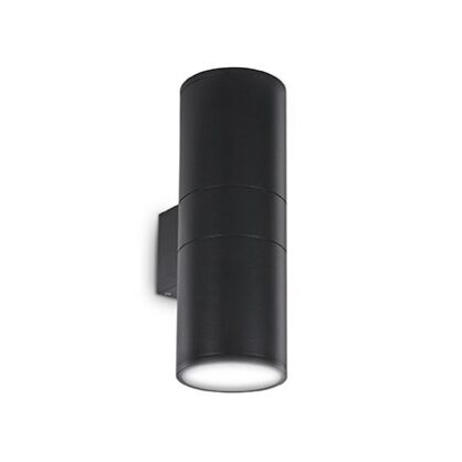 Kinkiet GUN AP2 BIG CZARNY Ideal Lux  092317   aluminiowy korpus o wykończeniu szczotkowanym w kolorze czarnym świeci góra-dół