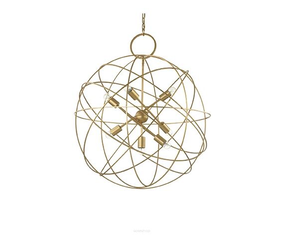 Lampa wisząca Konse SP7 156033  NOWOCZESNY IP20  METAL ZŁOTA OPRAWA W STYLU NOWOCZESNYM Ideal Lux LAMPA WEWNĘTRZNA 