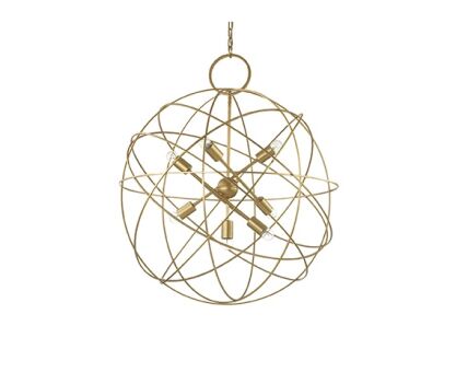 Lampa wisząca Konse SP7 156033  NOWOCZESNY IP20  METAL ZŁOTA OPRAWA W STYLU NOWOCZESNYM Ideal Lux LAMPA WEWNĘTRZNA 