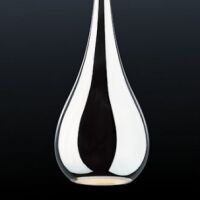 Lampa wisząca Lava Chrom MA01986C-001-01 Italux  z metalu o wykończeniu chromowanym klosz ma kształt łezki