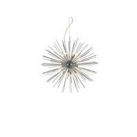 Lampa wisząca SIRIUS 75 CHROME AZ2114+AZ2115  DEL-6612-75 nowoczesna designerska kształtem przypomina jeża ma kolor chromu