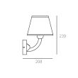 KINKIET ATLANTA W01964AU Cosmo Light elegancka złota podstawa klasyczny - 2