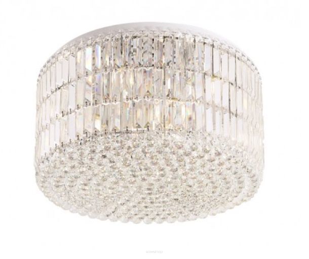 Plafon PUCCINI C0129 MAXlight OKAZAŁY o średnicy 80 cm EFEKTOWNY ozdobiony kryształkami 