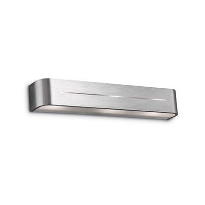 Kinkiet Posta AP4 ALLUMINIO Ideal Lux  009957   posiada metalową oprawę w kolorze aluminium świeci obustronnie