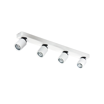 Reflektor Tomi 4 PR biały AZzardo AZ0665  ruchome główki w kształcie tub listwa