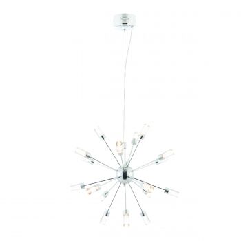 Lampa wisząca GLACIER czarna/transparent ENDON LIGHTING 73046  