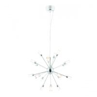 Lampa wisząca GLACIER czarna/transparent ENDON LIGHTING 73046  