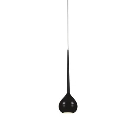 Lampa wisząca Aga 1 azzardo AZ1061 nowoczesny opływowy kształt czarna