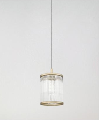 Lampa wisząca SERGIO P0528-01F-V6AC ZumaLine Stylowa złota + szkło 