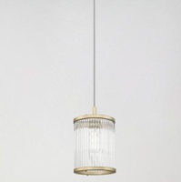 Lampa wisząca SERGIO P0528-01F-V6AC ZumaLine Stylowa złota + szkło 