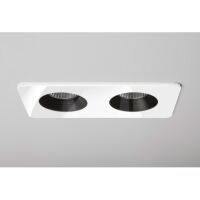Lampa sufitowa wpuszczana ASTRO Vetro Twin 5748 podwójna biała techniczna IP65 2x LED