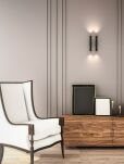 Kinkiet Q Parette Nero / Rose Gold ORLICKI DESIGN Tuba różowe złoto + czarny - 2