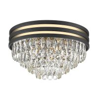 Plafon NAICA C0525-05A-P7D7 Zuma Line elegancki kryształki czarny złoty