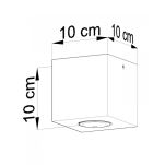 PLAFON QUAD BETON LOFTOWE OŚWIETLENIE Nowoczesna SL.0489 SOLLUX LIGHTING  - 4
