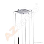 Lampa wisząca Stylo 8 AZzardo MD1220A-8 BK AZ0161 czarna klosze w kształcie stożków na końcach szklane - 3