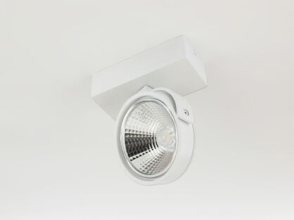 LAMPA SCIENNA -KINKIET LED AR111 BIAŁY RAF - ZESTAW