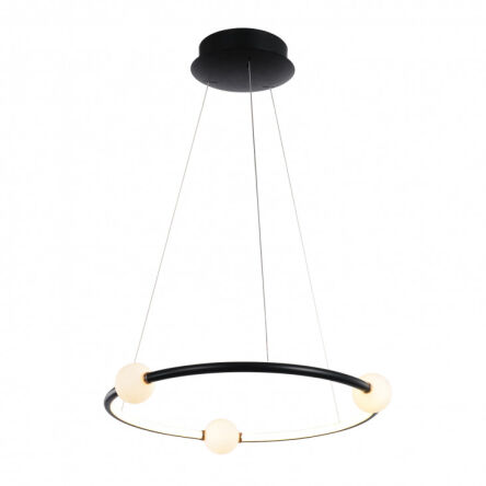 Lampa wisząca LOZANNA PND-20112035-1A-BL Italux Modernistyczna czarna LED