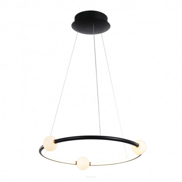 Lampa wisząca LOZANNA PND-20112035-1A-BL Italux Modernistyczna czarna LED