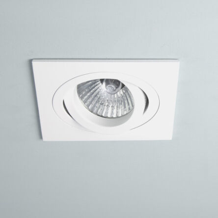 Lampa sufitowa wpuszczana  Taro Adjustable 230V 5642 kwadrat biała techniczna 1240016