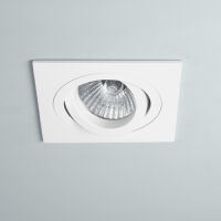 Lampa sufitowa wpuszczana  Taro Adjustable 230V 5642 kwadrat biała techniczna 1240016