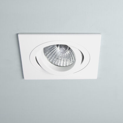Lampa sufitowa wpuszczana  Taro Adjustable 230V 5642 kwadrat biała techniczna 1240016