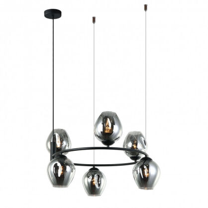 Lampa wisząca ROXANE MDM-4045-6 BK+SG Italux Designerska nowoczesna