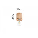 PLAFON SALGADO LAMPA SUFITOWA NATURALNE DREWNO MINIMALISTYCZNA W STYLU SKANDYNAWSKIM - 4