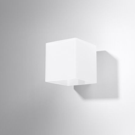 Lampa Ścienna Szklana Tuba Kinkiet rico Biały SL.0212 Nowoczesna klosz z białego szkła
