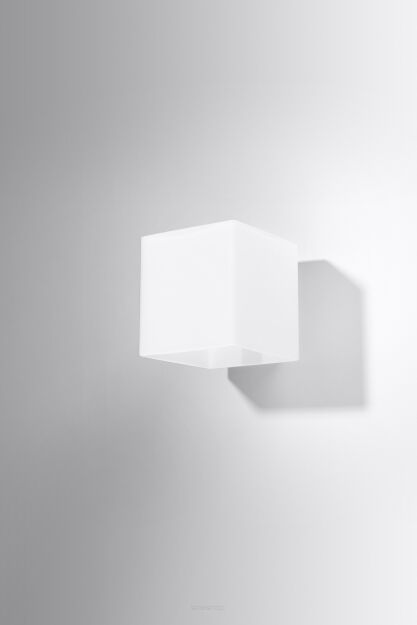 Lampa Ścienna Szklana Tuba Kinkiet rico Biały SL.0212 Nowoczesna klosz z białego szkła