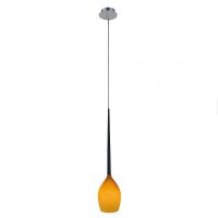 Lampa wisząca Izza 1 amber AZzardo MD1288A-1SO AZ1221 bursztynowy  szklany klosz nowoczesny