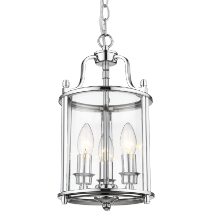 Lampa wisząca New York P03427CH COSMO Light kształtem przypomina latarnię wykonana w stylu nowojorskim