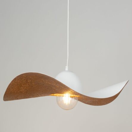 Lampa wisząca KAPELLO 32344 SIGMA kapelusz biały miedziany 55 cm 