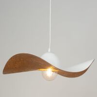 Lampa wisząca KAPELLO 32344 SIGMA kapelusz biały miedziany 55 cm 