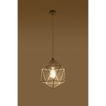 Loftowa Nowoczesna Lampa wisząca  Gaspare biała SL.0290 klosz z metalu druciasty - 3