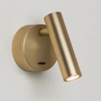 Lampa ścienna kinkiet Enna Surface- Astro 8481 do czytania regulowana głowica LED włącznik na obudowie złoty mat tuba 1058108
