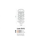 Plafon LUVIA 125 XL CLEARAZzardo AZ2573 elegancka szklane elementy ozdobne - 2
