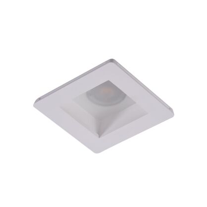 Lampa sufitowa wpustowa HERA GIPS SQUARE M WH biała minimalistyczyna