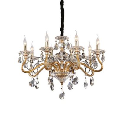 Lampa wisząca NEGRESCO SP8 złoty Ideal Lux  087764