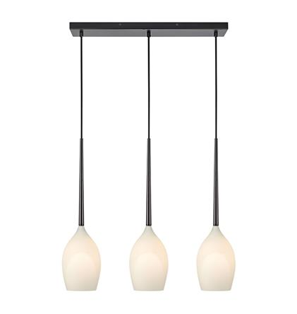 Lampa wisząca skandynawska 3-pł mleczny klosz SALUT MArkslojd 106808