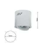LAMPA SUFITOWA TUBO WHITE AR111  ML226 MILAGRO BIAŁA TECHNICZNA - 4
