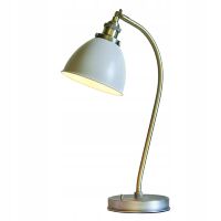 Lampa stołowa  FRANKLIN szary, antyczny mosiądz ENDON LIGHTING 76331  
