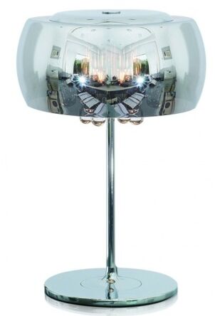 LAMPA STOŁOWA ZUMA LINE CRYSTAL T0076-03E KRYSZTAŁKI NOWOCZESNA NASTROJOWA SZKLANY KLOSZ 