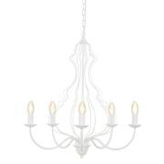 Lampa wisząca MARGARET 6330 Nowodvorski Biała klasyczna metalowa