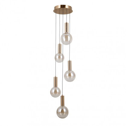 Lampa wisząca Strela PND-34378-5S-HBR Italux