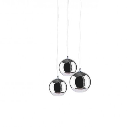 Lampa wisząca SILVER BALL 3 AZ4750 Azzardo chromowane kule różnej średnicy